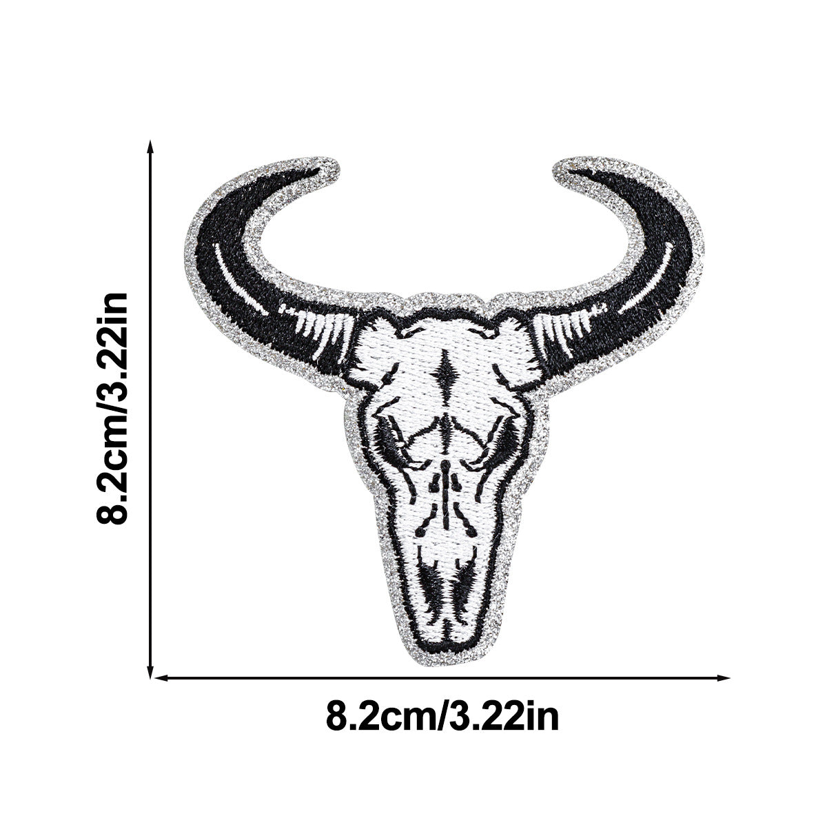 Wholesale Vintage Bull Skull Embroidered Patch